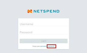 NETSPEND Account Password Recovery Not Working